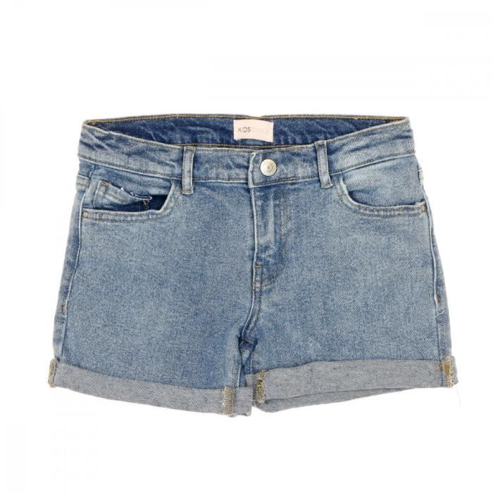 Short en jean denim 5 poches denim stone fille | La Halle