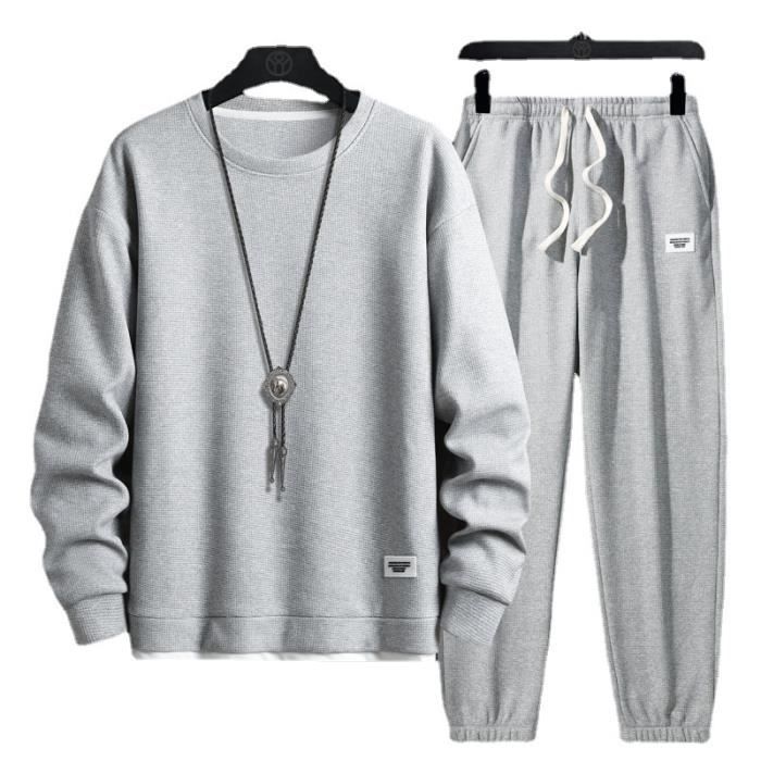 Ensemble Homme 2 Pièces Ensemble Jogging Homme de Sport,Sweat à Capuche et  Pantalon Jogging pour Hommes-Gris clair Gris - Cdiscount Prêt-à-Porter