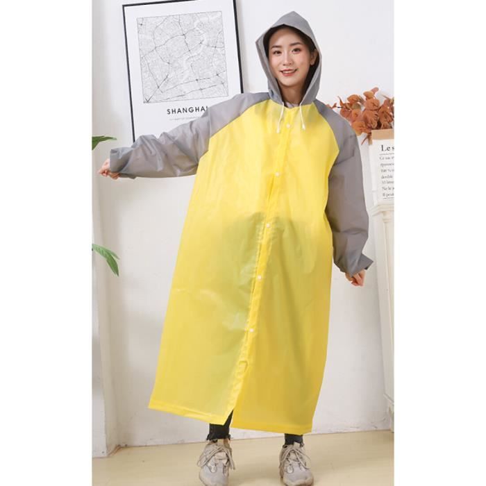 Imperm?�able,Manteau de pluie ?�pais r?�utilisable pour femmes et hommes, imperm?�able, Poncho, cape 
