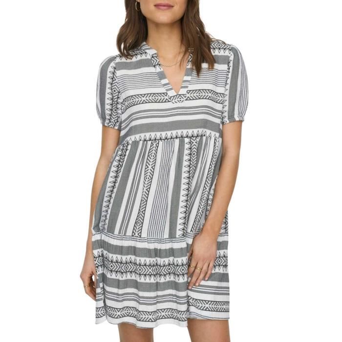 Robe Only Nora Noire pour Femme Noir - Cdiscount Pr??t-?�-Porter