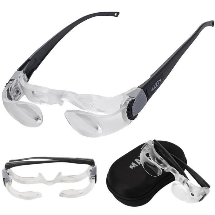 LUNETTE LOUPE PROFESSIONNELLE MAXTV 3 DIOPTRIES Noir Achat Vente lunettes de lecture Mixte Cdiscount