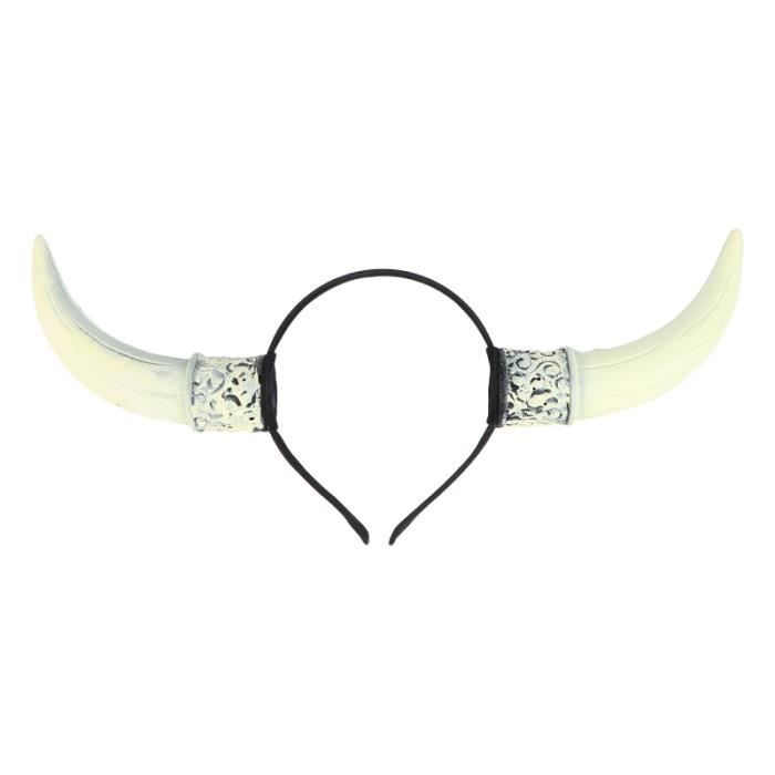 1 Pc Corne De Boeuf Bandeau Blanc De Cerceau De Vikings Cosplay Pince -  Barrette - Chouchou - Elastique - Cdiscount Au Quotidien
