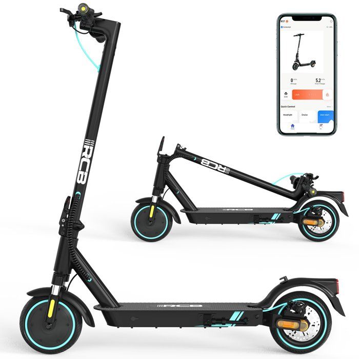 RCB R17 Trottinette Électrique Adulte 500W Pliable 8.5 Écran LCD APP Double Frein et Amortisseur