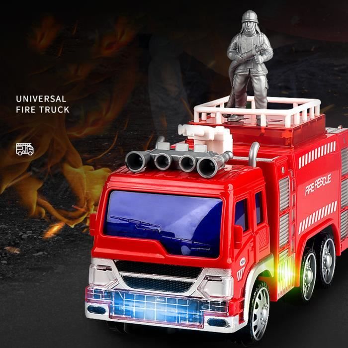 Lehoo Castle Voiture Télécommandée 3 Ans - Police & Pompiers, Lumières, Sons Réalistes, Jouet RC Facile Pour Enfants 2-4 Ans
