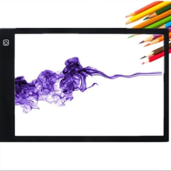 Tablette Lumineuse LED A4 Portable Rechargeable – Boîte à Lumière USB Pour Dessin, Calque, Animation & Croquis Anti-Reflet