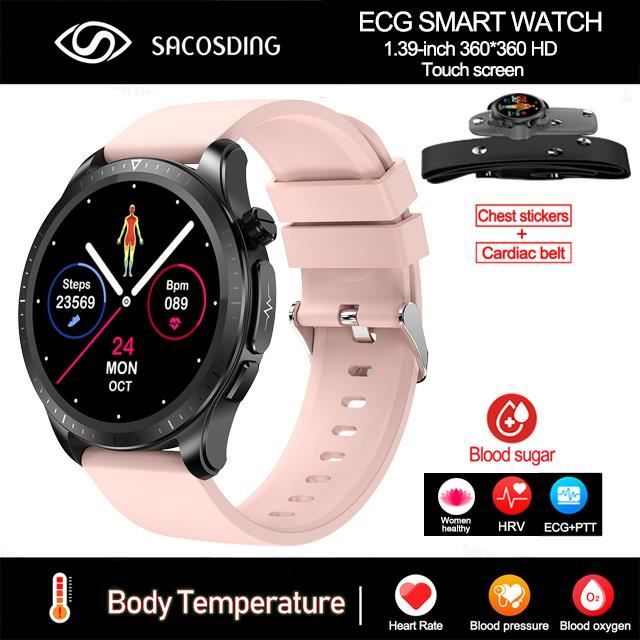 RUMOCOVO Montre connect e ECG PPG avec moniteur de rythme