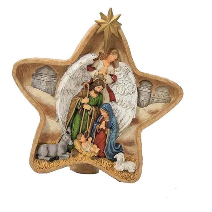 Nativité Scène Statue Sainte Famille Statue Figurine Statue Miniature