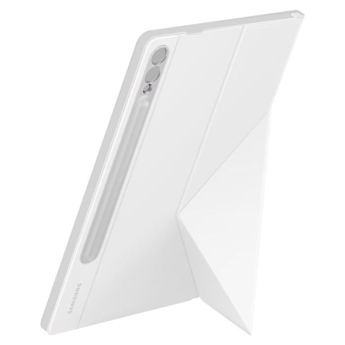 Étui pour Samsung Tab S9 Ultra Support Vidéo Original Smart Book Cover Blanc