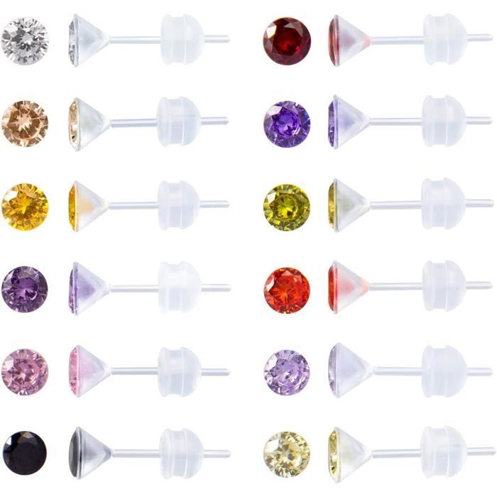 Lot de 6 paires de boucles d'oreilles légères à la mode pour un usage Lot de 6 paires de boucles d'oreilles légères à la mode pour un usage