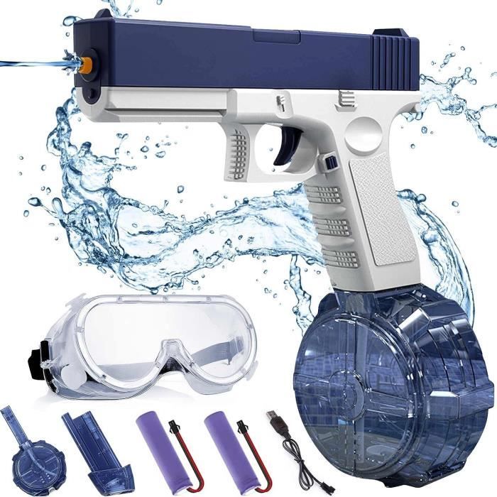 Pistolet à Eau électrique M416 - Longue Portée 8-10m, Réservoir 370cc | Jouet Guerre D'eau, été, Extérieur