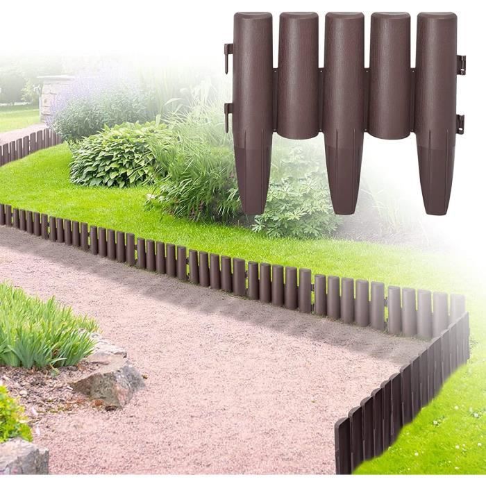 Bordure De Jardin Flexible En Plastique Souple, Bordure De Parterre De Fleurs, Bordure De Jardin