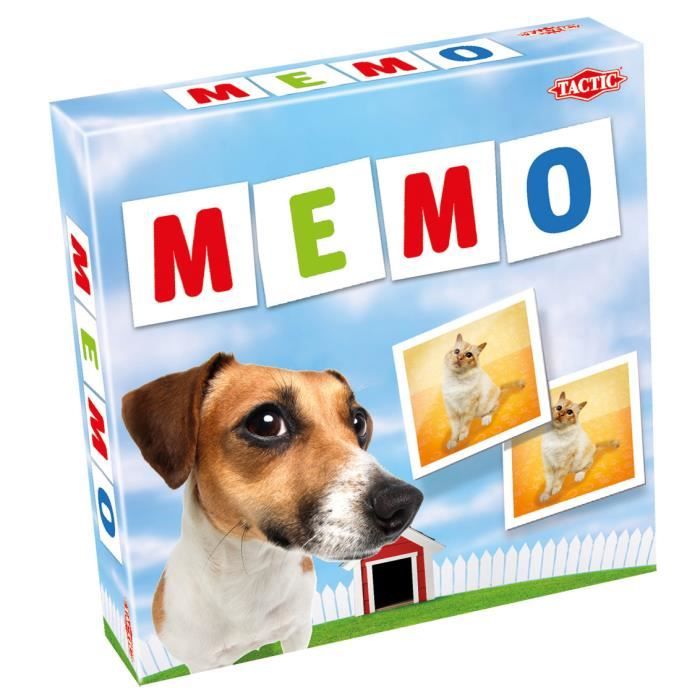 Tactic Pets Memo, Jeu de cartes à associer, 3 année(s), Enfants, Garçon-Fille, 7 année(s), 15 min