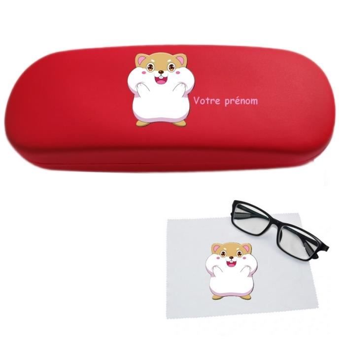 Etui rouge hamster kawaii personnalise Cdiscount Bijouterie