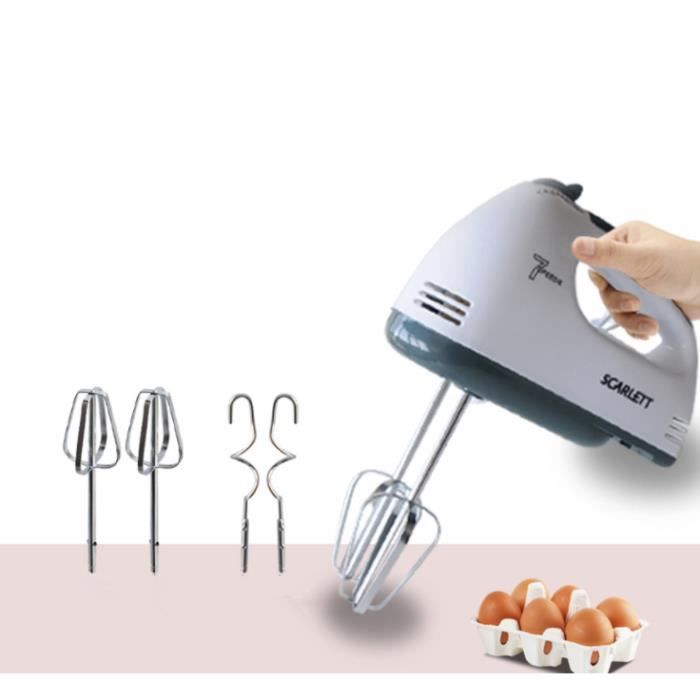 Kit Accessoires Pour Batteur électrique 6 Pièces - Fouets, Crochets Pétrin Et Mélangeurs En Acier Inoxydable
