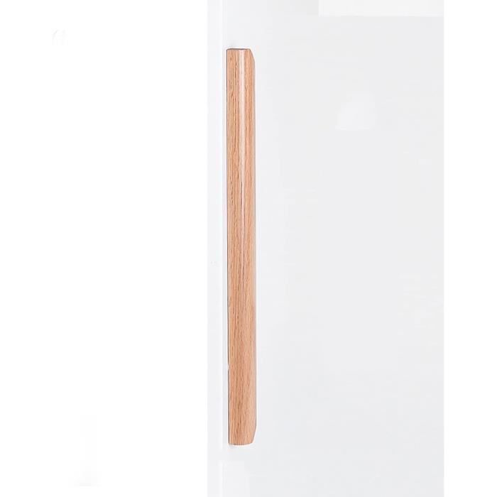 Quincaillerie meuble,Poignée en bois avec vis,poignée de porte de