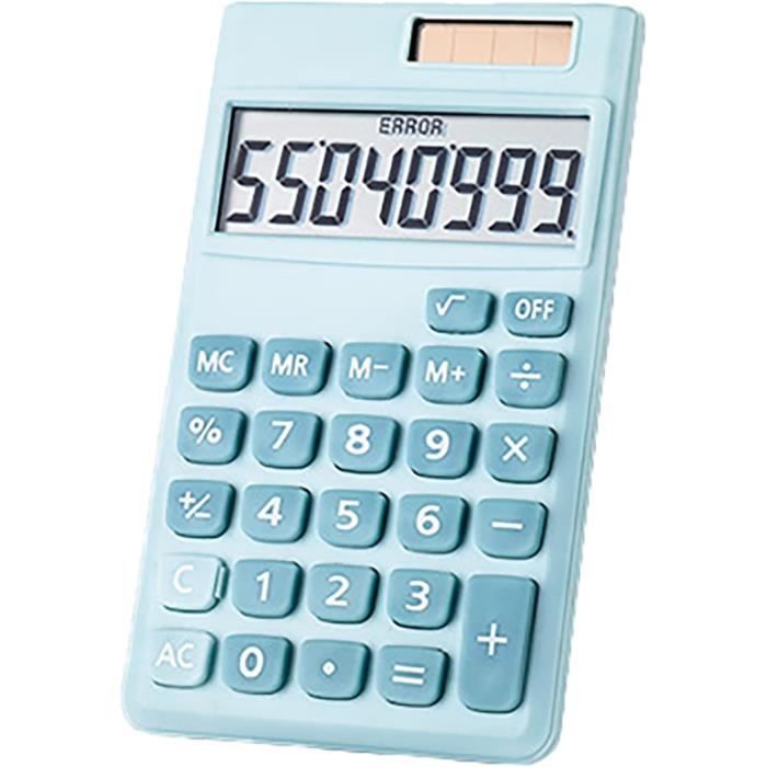 Calculatrice CATIGA CD-8185 - 8 Chiffres - Solaire - Gros Boutons - Jaune