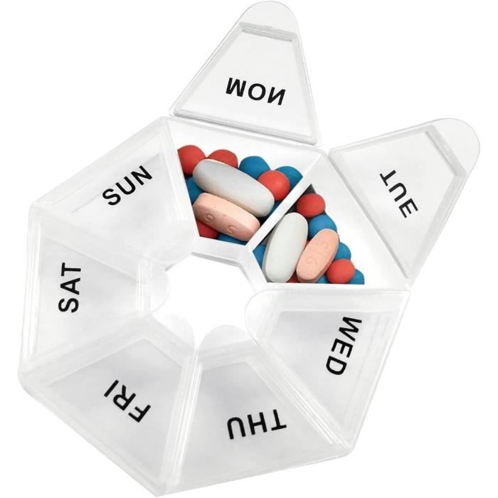 Pilulier De Voyage 31 Compartiments - Grand Format, Organisateur De Médicaments