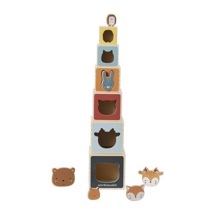 Petite tour à empiler 5 pièces - GRIMM'S jeu écologique bébé Petite tour à empiler 5 pièces - GRIMM'S jeu écologique bébé