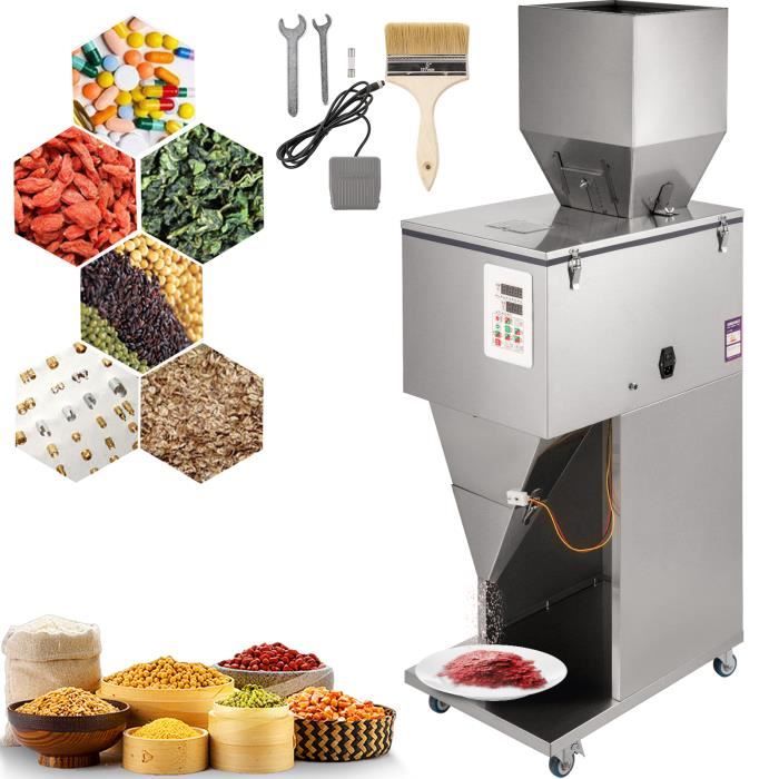 Machine Automatique de Pesage et de Portionnement - VEVOR - 10-3000g - Machine de Remplissage pour Particules Poudre Céréales