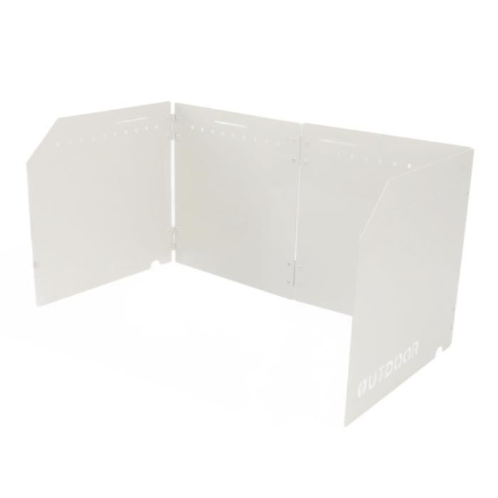 Pare-vent Pour Réchaud De Camping Pliable - En Fer Galvanisé - Tailles 40x120cm à 60x120cm - Avec Sac De Rangement