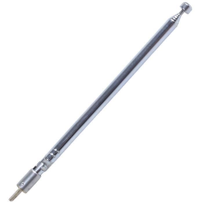 Antenne Télescopique 6 Sections 60cm - Pour Radio, TV, Voiture & Télécommande