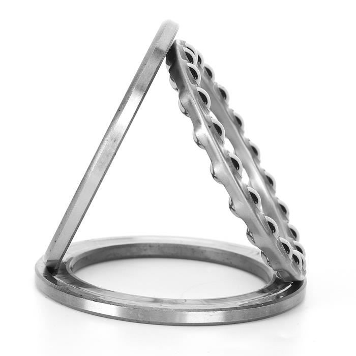 2 Anneaux à Billes (Roulements Loose) Pour Vélo - Diamètre 37.6mm - Acier Argenté - Lot De 2 - Uxcell