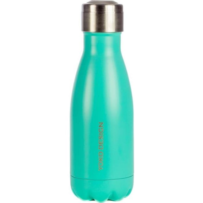Bouteille isotherme YOKO DESIGN 260 ml coloris turquoise