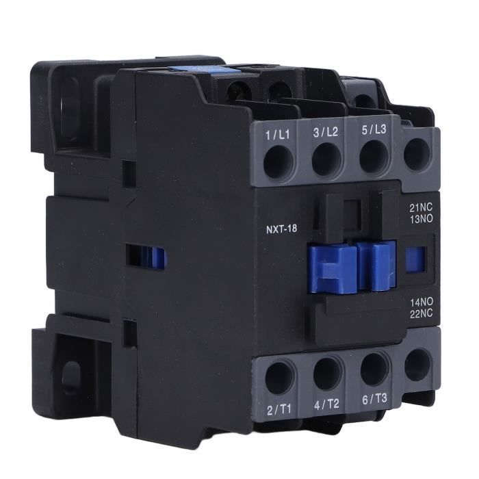 Contacteur AC Domestique 2P 40A - Rail DIN, 1NO1NC, 220V/230V, Silencieux, Pour Contrôle électrique Maison, Installation Facile