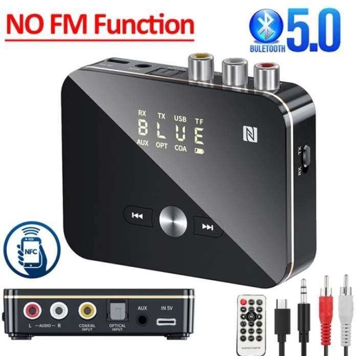 Adaptateur Audio Bluetooth 5.0 Avec NFC - Récepteur Pour Chaîne Stéréo - Connexion RCA Ou 3.5 Mm - 5