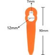 Lot de 100 lames de rechange Longueur 83mm en Plastique Souple Orange pour Coupe Bordure Florabest FRTA IAN LIDL-1