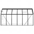Serre avec cadre de base Anthracite Aluminium 7,03 m²-1