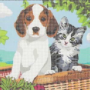 Canevas Point De Croix Débutant Kit Canevas Maison En Provence - 14x18cm - Point De Croix Débutant Avec Fil Et Aiguille Point De Croix Pénélope