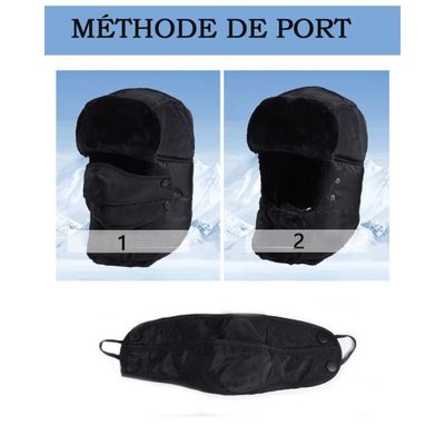 Chapka D'Hiver Fausse Fourrure Chaud Femme Fille - Bonnet Polaire Avec Oreillettes Et Pompon