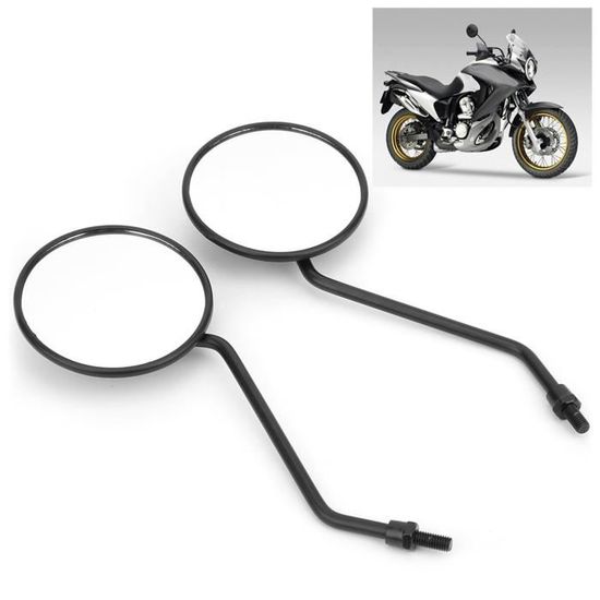 Paire Rétroviseurs Moto Universels Réglables 360° - Miroirs Latéraux Scooter Cyclomoteur