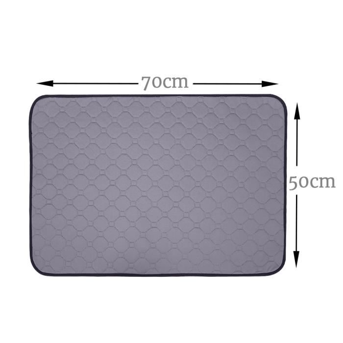 Tapis Lavable Pour Chien 50x70 Cm - Anti-pisse, Rafraîchissant, Base Antidérapante
