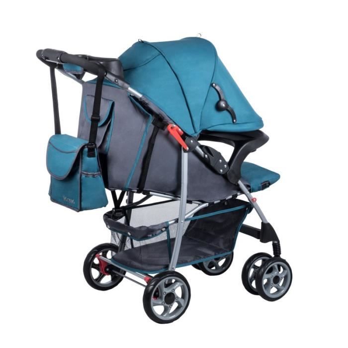 Poussette on sale canne turquoise