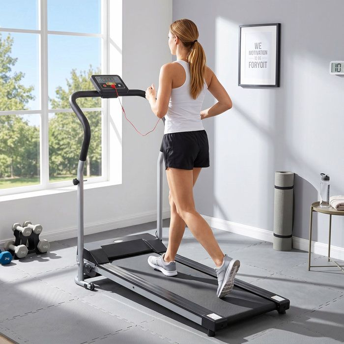 Tapis De Fitness/Yoga Pliable 5 Panneaux Couleurs - 195x76cm, Rembourré EPE, Transport Facile - Pour Maison Et Salle De Sport