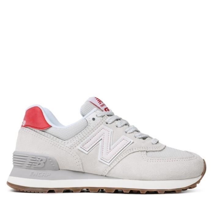 New balance gris on sale rouge