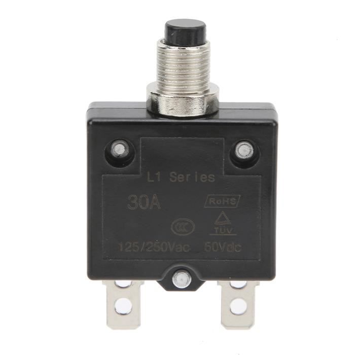 VINGVO Disjoncteur à boutonpoussoir Disjoncteur thermique 25PCS 30Amp — free download