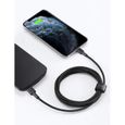 AUKEY Câble USB C vers Lightning,2M Certifié MFi Câble Lightning Charge Rapide Power Delivery Compatible avec iphone CB-CL03-2