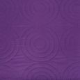 Couvre lit boutis 4 pièces bicolore "Piquage Circle"  - Violet et rose-2