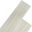 STILISTA Lame de sol PVC, pack 20m², antidérapant, imperméable à l'eau, ignifugé - 20m² Chêne classique blanc-2