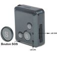 Mini traceur GPS de poche pour suivi de personnes ou de biens - YONIS - Noir - Fonction SOS et micro espion GSM-2