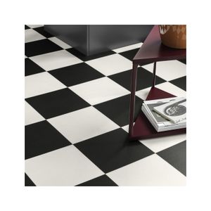 Revetement De Sol Pvc Damier Noir Et Blanc Lino Achat Vente Lino Pas Cher Cdiscount Page 2