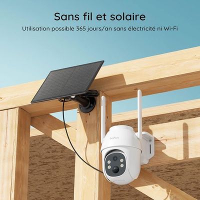 Caméra Solaire 4G LTE COOAU - Surveillance Extérieure Sans Wi-Fi, 2K, Vision Nocturne Couleur, 360 Caméra Solaire 4G LTE COOAU - Surveillance Extérieure Sans Wi-Fi, 2K, Vision Nocturne Couleur, 360