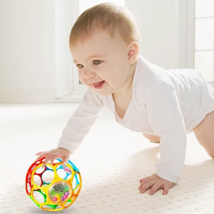 Hochet Balle Éducatif pour Bébé - Jouet Sensoriel avec Clochette - Matériau  Respectueux de l'Environnement - Cdiscount Sport