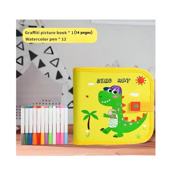 Enfant Doodle Planche 14 Pages Bloc De Dessin Effaçabl
