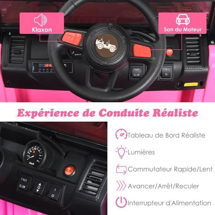 24V Voiture Électrique Enfant avec Télécommande & 3 Vitesses(2,5-4,5km/h) & Musique & LED, Démarrage Lent, Charge 30kg pour 3-8 Ans, Vert | Leroy Merlin