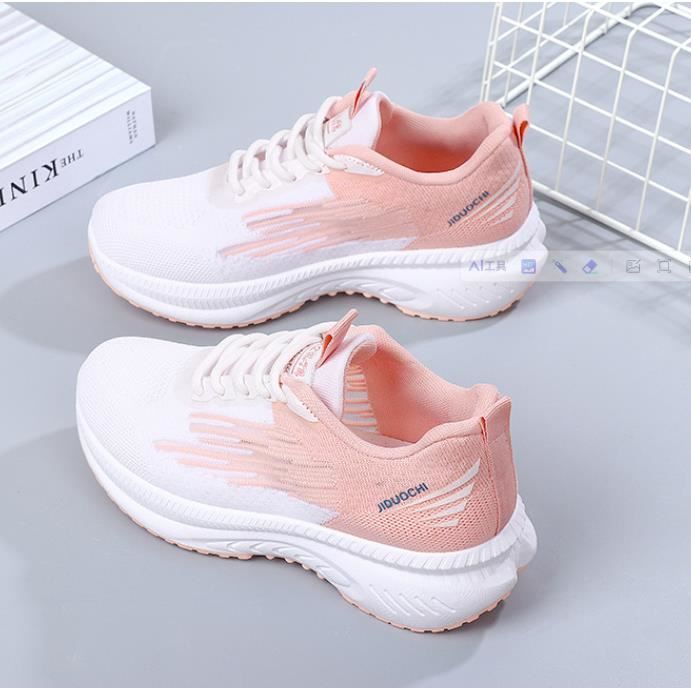 Basket Femme Respirantes Chaussures Running Marche Sport Travail Sneakers Femme Confort Running Marche Casual Fitness Sneakers Q5 Cdiscount Sport