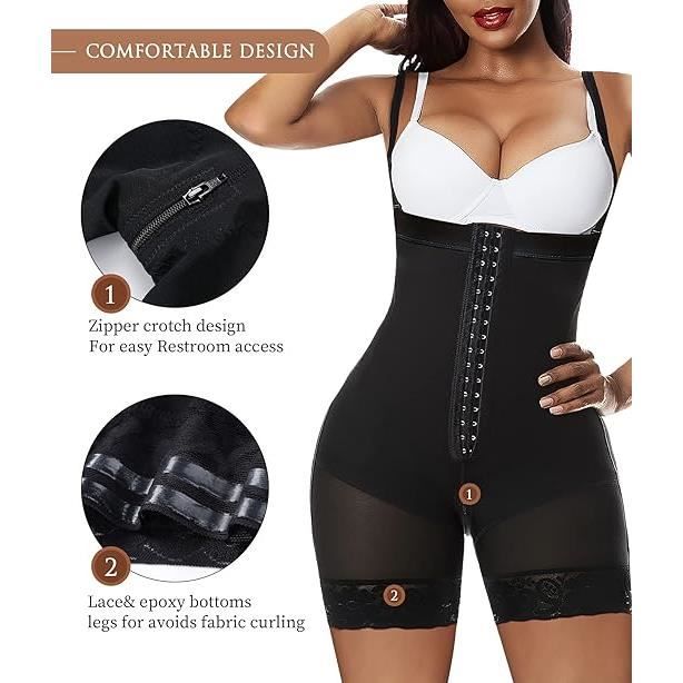 Body Gainant Femme Gotoly - Dos Nu, Ventre Plat, Bretelles Ajustables | Shapewear Invisible Sous Les Vêtements